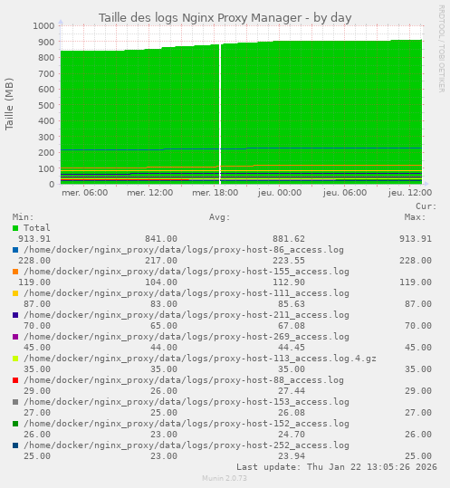 Taille des logs Nginx Proxy Manager